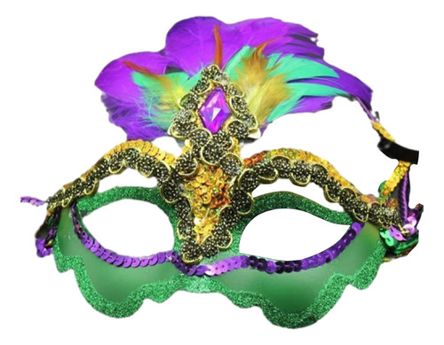 Disfraz De Halloween De Máscara De De Plumas Para Mujeres