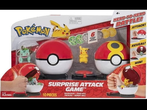 Pokemon Poke Bolas Surprise Attack Game Niños Juguetes 