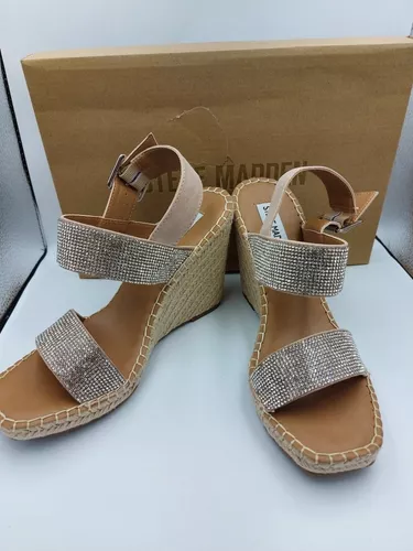 inicial Funcionar Cerdo Steve Madden Sandalias Dama Brillos Talla 24.5 Originales | Envío gratis