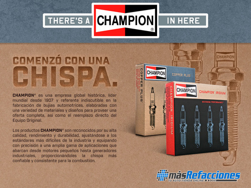 Kit 4 Bujías Encendido Copper Plus Tj L4 2.4l 2003 Champion