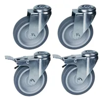 Comprar 4 Ruedas Girat.2 C\u002Ffreno Agujero 75mm.muebles No Deja Marcas