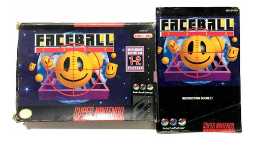 Faceball 2000 - Caja Y Manual Originales Super Nintendo