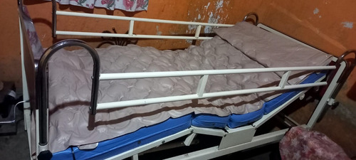 Cama Clinica Con Colchon Articulado+anti Escaras