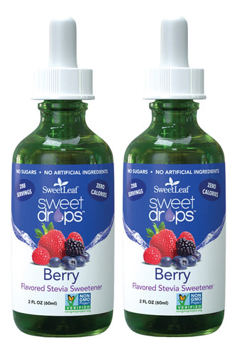 Sweetleaf Stevia Sweet Drops Berry - Edulcorante Liquido De