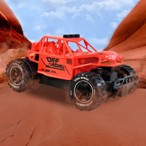 Auto Arenero Todoterreno A Control Remoto, Escala 1:18 Color Rojo