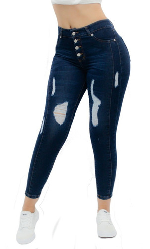 Jeans Dama Corte Colombiano Razgados Michaelo Jeans Ref6422