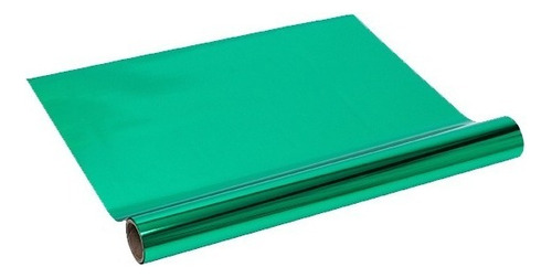 Rollo Papel Metalizado Foil Multicolor Para Laminadora 3 Mts Color Verde Oscuro