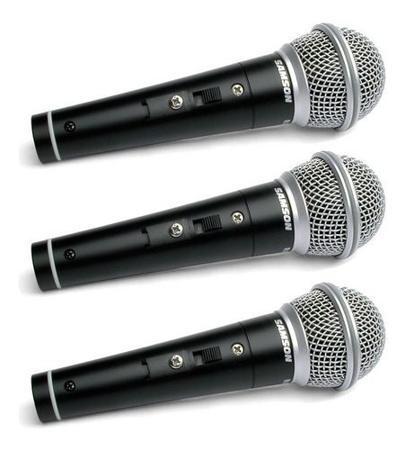 Microfono Mano Switch Samson R21s X3 Con Estuche Y Pipetas