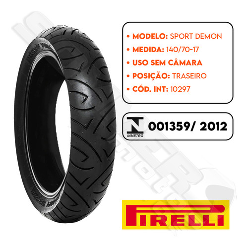 Par Pneu Next 250 110-70-17 + 140-70-17 (+largo) Pirelli