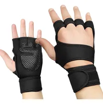 Comprar Guantes De Levantamiento De Pesas (bk-l) Con Soporte Para La