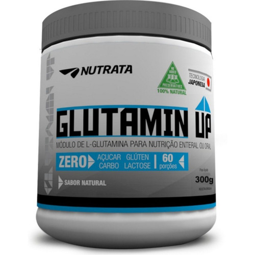 Imagem 1 de 2 de Glutamina Up 300g - Nutrata - Aminoácido - Frete Grátis