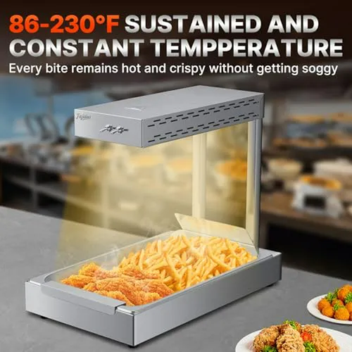 Calentador De Papas Fritas 750w Acero Inoxidable 5 5qt Buffe