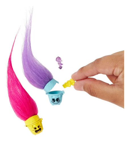 Muñeca Poppy Trolls Set 9pz Cabello Intercambiable Hairpop