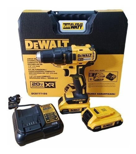 Taladro Atornillador Brushless 20v Dewalt Dcd7771 Accesorios