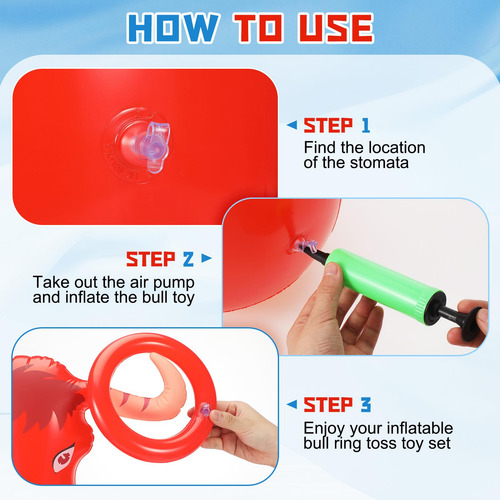 Set De Juego Inflable Bull Ring Toss Arrowbash Arrowbash