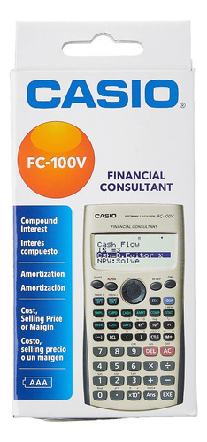 Calculadora Financiera Casio Fc-100v