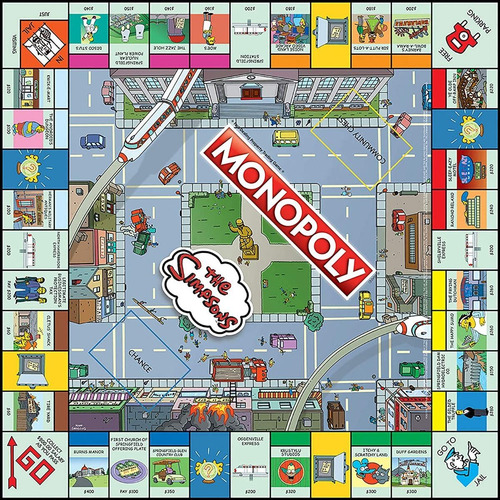 Monopoly Los Simpson - Juego De Mesa Oficial - Hasbro