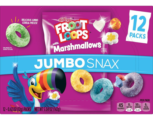 Kellogg's Jumbo Snax Froot Loops Snacks De Cereales, Snacks