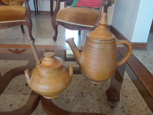 Jarra Y Tazon De Barro (Usado)