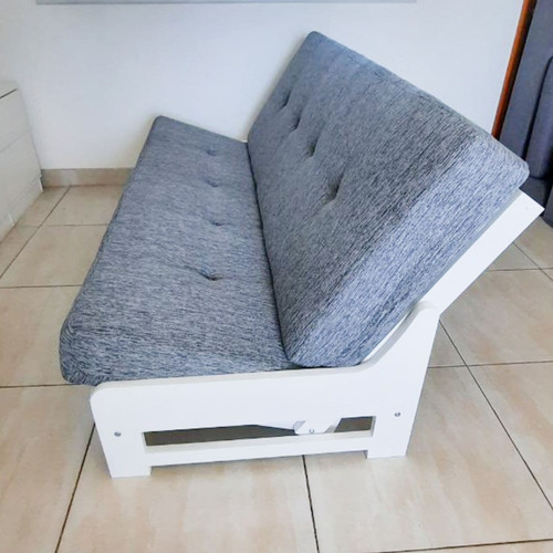 Futon Sillon Cama Mod. Morgan Con Colchon De Placa De Espuma