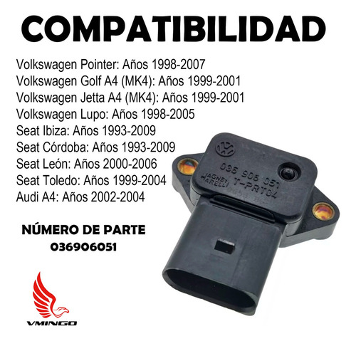 X Sensor Map Volkswagen Presión Absoluta Pointer