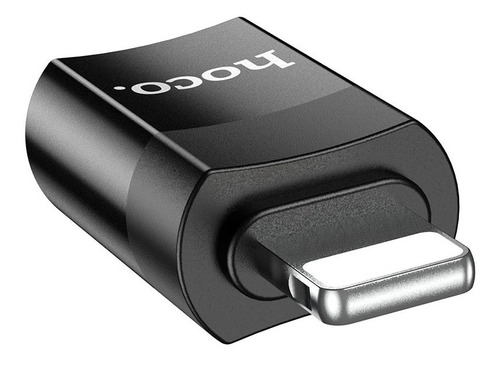 Adaptador Ip/tipo-c Usb Macho-hembra Compatible Con iPhone Color Negro