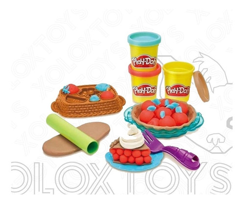 Plastilina Playdoh Pack Pastelitos Divertidos+sparkle+3botes