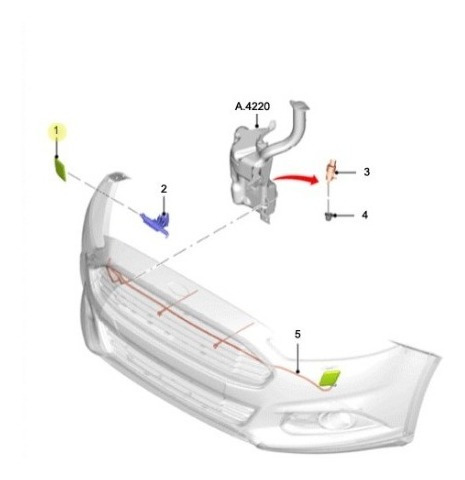 Tapa Lavafaros Izquierda Ford Mondeo Hibrido2020/ Original