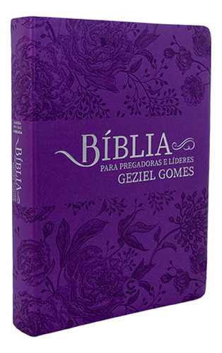 Bíblia De Estudo Para Pregadores E Líderes Grande - Capa Luxo Lilas, De Diversos Cooperadores. Editora Central Gospel Em Português