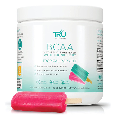 Tru Bcaa - Aminoacidos De Cadena Ramificada A Base De Planta