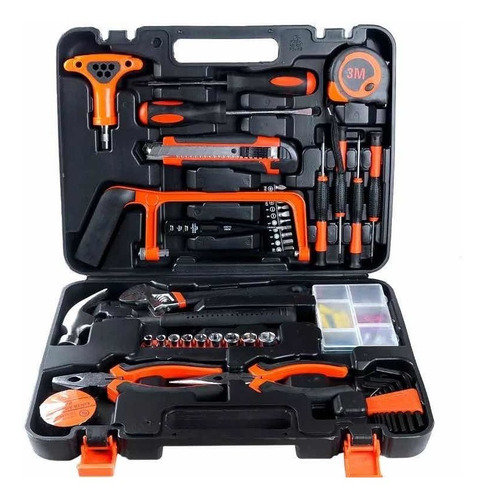 Imagen 1 de 9 de Kit De Herramientas Manuales 113 Pzs Set Acero Inoxidable
