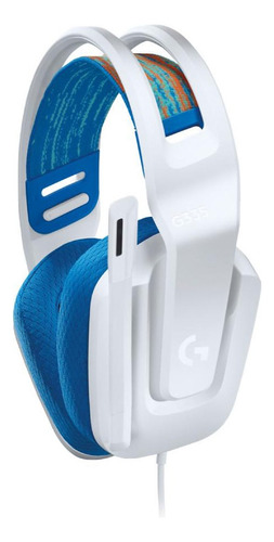 Imagen 2 de 6 de Auriculares Logitech G335 Gamer Microfono 3,5 Mm Blanco