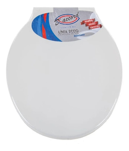 Tapa De Plastico Reforzado Ecco Oval Bco Daccord Asioopp3201