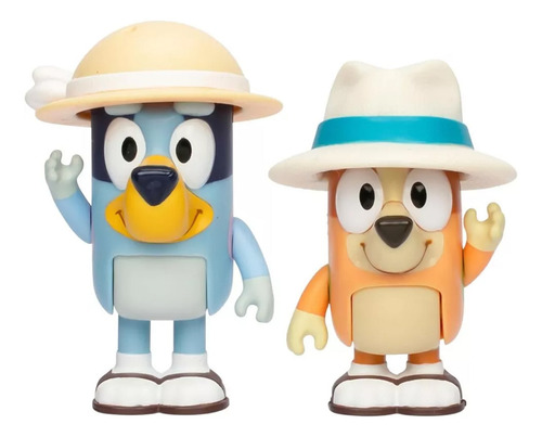 Bluey Pack 2 Figuras Amigos Y Familia De Bluey Bingo
