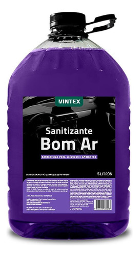 Sanitizante Aromatizante Bom Ar 5l Vintex By Vonixx