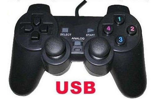 Imagen 2 de 7 de Joystick Pc Gamepad Analogico Usb Dualshock Vibración Envíos Garantía