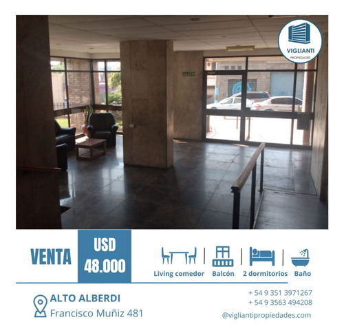 Departamento Amplio, Buena Ubicación- 2 Dorm. /balcón- B° Alberdi