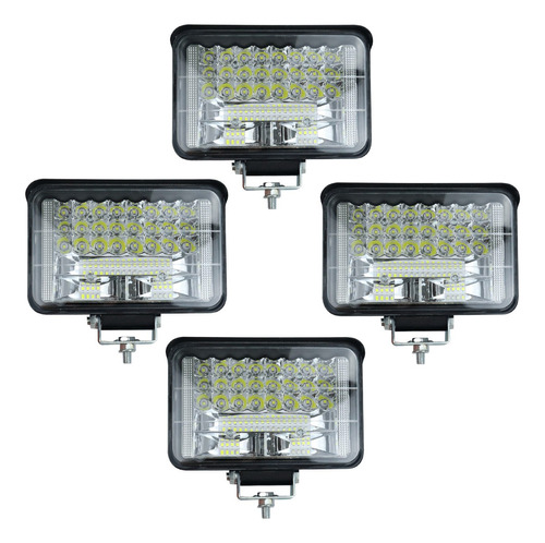 4 Farol De Led Milha 144w Compatível Scania 112 113 Volvo Mb