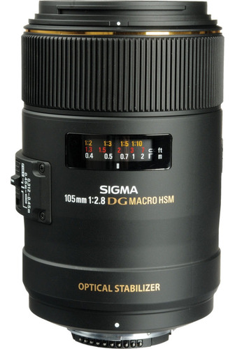 Lente Sigma 105mm F2.8 Macro Nikon Bis 4 Años Gtía. Oficial