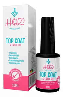 Top Coat Hqz Nails 10ml - Selante Alto Brilho Led/uv