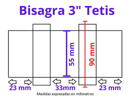Imagen 2 de 10 de Bisagra Doble Acción 3 Resorte Puerta Vaquera Vaivén Unid