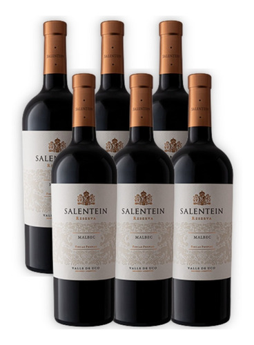 Salentein Reserve Vino Malbec X6u 750ml Salentein Mendoza