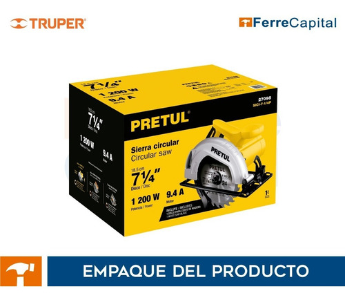 Sierra Circular 7-1/4 1200 W, Pretul 27098