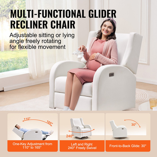 Sofa Individual Reclinable Sillon Giratorio Maternidad