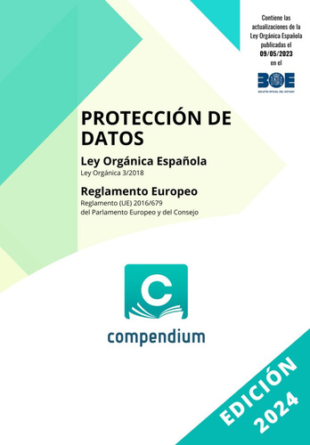 Libro: Protección De Datos: Ley Orgánica Española Reglamento