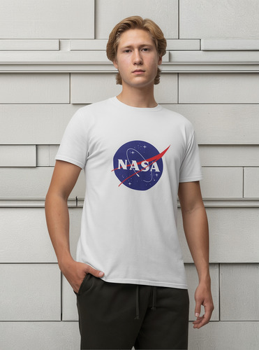 Playera Logo Nasa Espacio