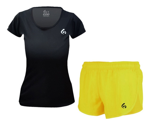 Conjunto Remera Y Short Gdo Running Deportivo