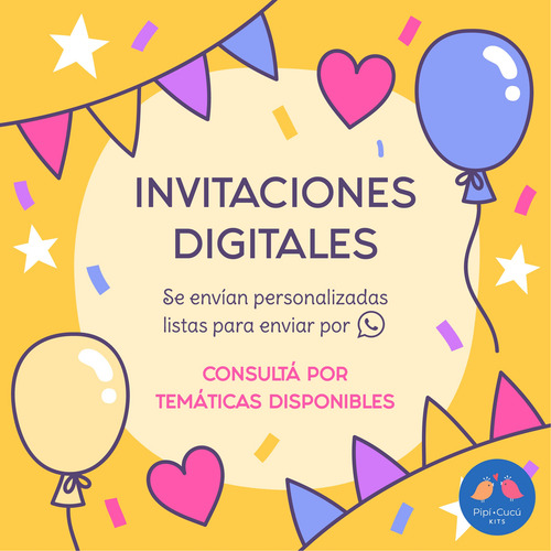 Invitación Imagen Digital - Abejita De Plim Plim Abejita De Plim Plim