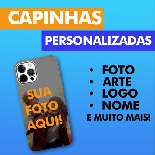 Imagem 1 de 5 de Capinha Personalizada Silicone Cover Alevulada Seu Nome Foto