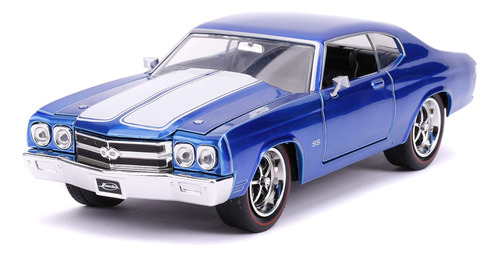 Chevy Chevelle Ss Blue 1970 Big Time Muscle De Jada Toys 1:.